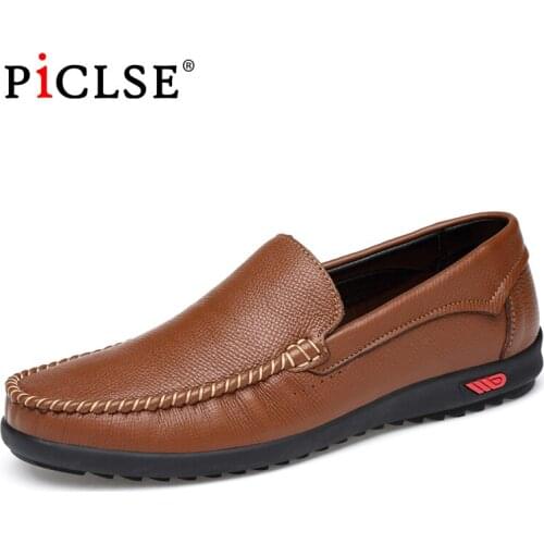 Plus Size 47 Handmade Genuine leather Men shoes loafers Breathable Casual Leather Shoes Men Slip On Moccasins Driving Shoes male