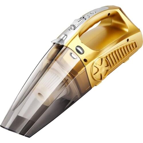 Hand Held Vacuum Cleaner Small Hoover Wet / Dry Inflator Tire Pressure Gauge