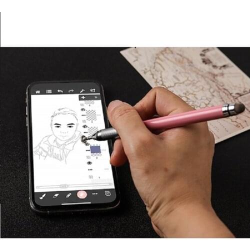 Universal 2 in 1 Stylus Pen Drawing Tablet Capacitive Screen Caneta Touch Pen for Mobile Android Phone Smart Pencil Accessories
