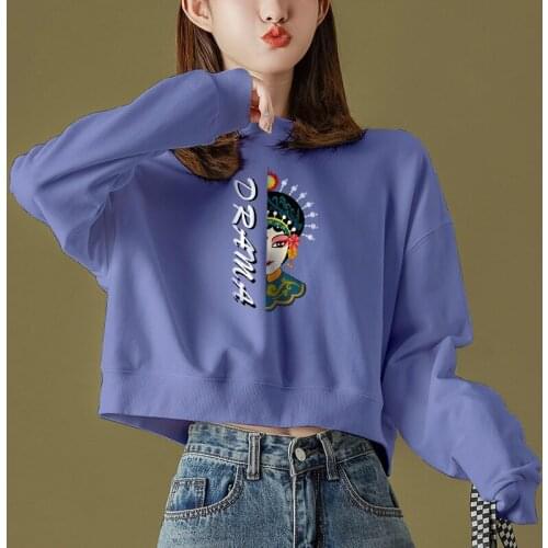 Hoodies For Teen Girls Sweatshirts Women 2021 Vintage Sweatshirts Streetwear Graphic Hip Hop Fashion Crop Tops For Teens ZZ539