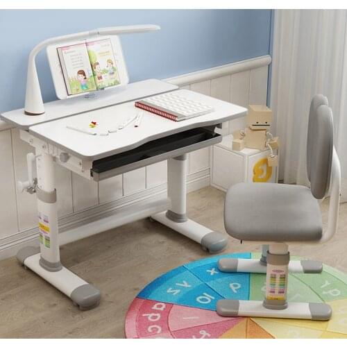 Study desk childrens desk and chair set multi function childrens home desk and chair pupils can lift writing desk