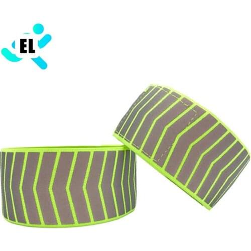 Bicycle Bind Pants Hand Leg Strap Reflective Tape Running Cycling Reflective Strips Outdoor Warning Wristband Safety Armband 1PC
