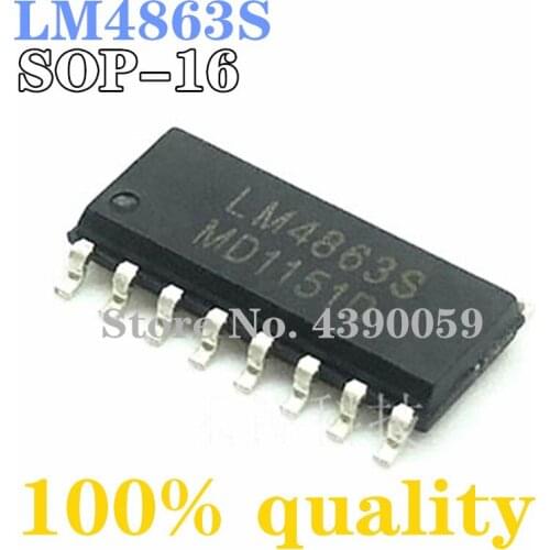 10PCS LM4863 SOP16 LM4863S SOP SMD