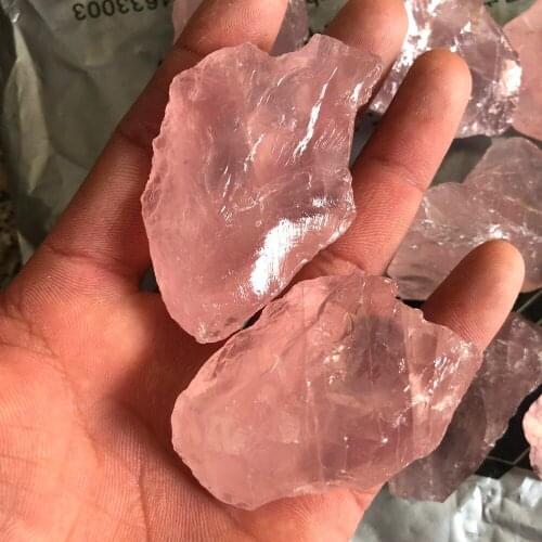 100g Natural Pink Rose Quartz Crystal Rough Gemstone Specimen