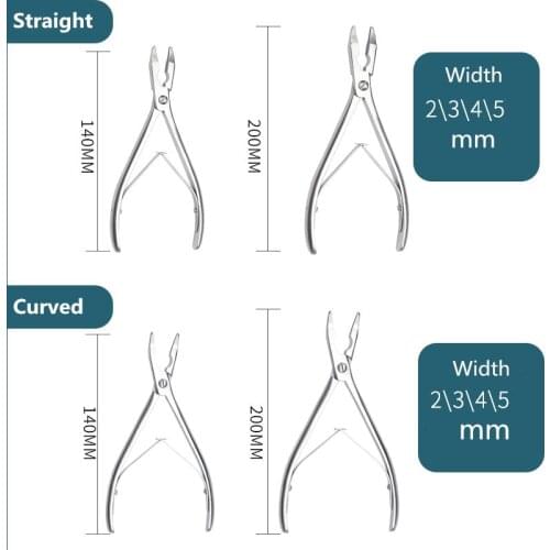 140m Long Bone Rongeurs Straight/Curved orthopedics surgical Instruments