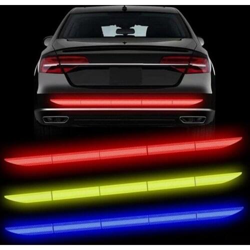 5pcs Reflectante Reflector Sticker Car Accessories Adhesive Reflective Tape Reflex Exterior Warning Strip Protect Car Body