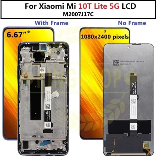6.67"Original For Xiaomi Mi 10T Lite 5G LCD Screen Display+Touch Panel Digitizer For Xiaomi 10T Lite 5G
