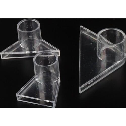 1pc Inner Dia 20/25mm Transparent Triangular Duck Beak Adapter Acrylic Fish Tank Outlet Fitting High Quality Acrylic Connector