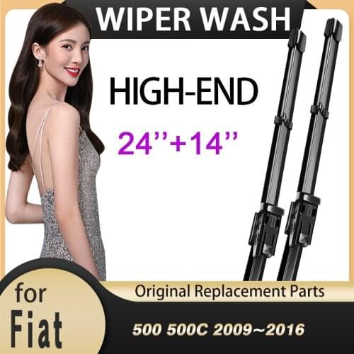 Car Wiper Blades for FIAT 500 500C 2009~2016 Front Window Windshield Windscreen Car Accessories 2010 2011 2012 2013 2014 2015