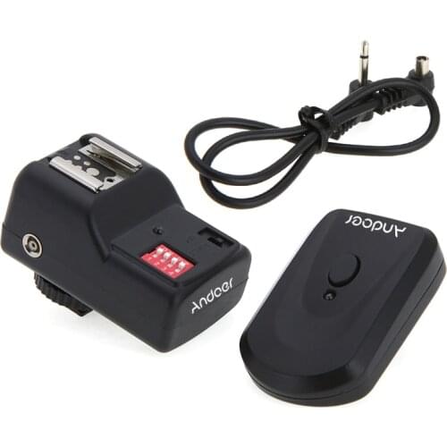Andoer 16 Channels Radio Wireless Remote Speedlite Flash Trigger Universal for Canon Nikon Pentax Olympus PT-16GY Studio Outdoor