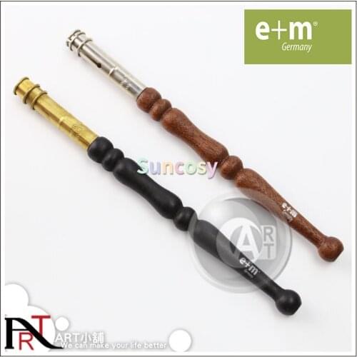 E+m Retro style Wooden Handle Pencil Extender Holder Pencil Lengthener Tool Adjustable, for School Art Writing