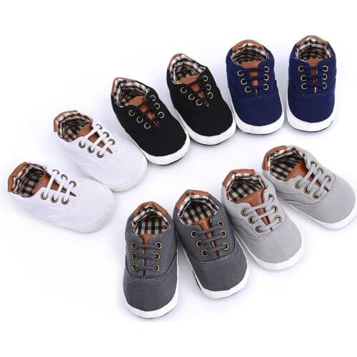 Baby Summer Shoes Newborn Baby Girl Boys Classic Casual Bow Anti-slip Shoes Plaid Patchwork Soft Sole Sneakers Prewalker 0-18M