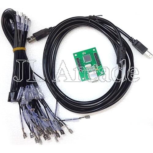 DIY 2 Players Arcade to USB Controller Adapter Joystick Connector Cable Wiring Kit For MAME Keyboard Encoder Board