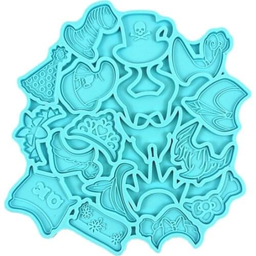 DIY Big Hat Collection Silicone Mold Keychain Pendant Crystal Epoxy Resin Mold For Jewelry Making