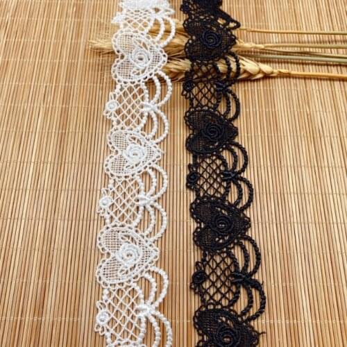 2Yard/Lot Lace Ribbon Fabric Polyester Garment Accessories Clothes Accessories Lace Trimmings MHls33