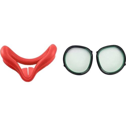 For Oculus Quest 2 Anti Blue Light Magnetic Eyeglasses Lens With Frame(0 Degree) & Silicone Eye Cover For Oculus Quest 2