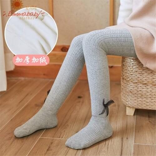Kids Girls Cute Bowknot Stockings Pantyhose Kids Girls Winter Fashion Tights for Daily Wear Stockings