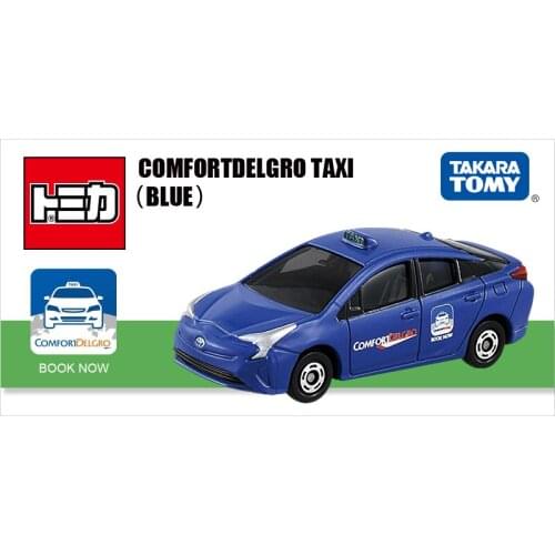 TOMY 1:64 SG Comfortdelgro TAXI Blue Simulation Model Car