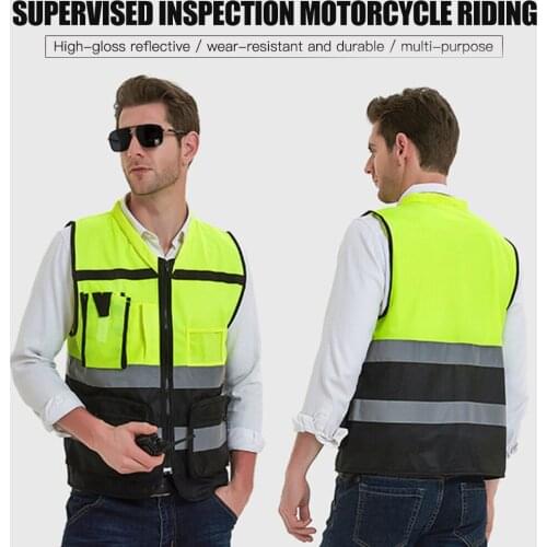 Motorcycle Reflective jacket Clothing For Safety Vest Safe Protective Traffic Facilities Running Cycling Sports Clothing Vest