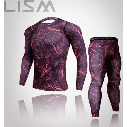 Mens Clothing Grassroots Thermal Underwear Fitness Training Clothes Mens Outdoor Sports Breathable Training Riding Long Johns