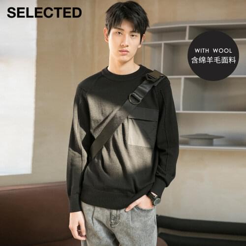 SELECTED Mens New Round Collar Wool Knit S|420425017