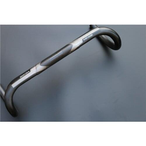 Newest gray ASIACOM Road bike matt 3K full carbon fiber bicycle handlebar 31.8*380/400/420/440/460mm external cable Free ship