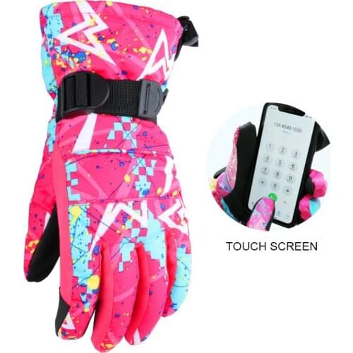 New Touch Screen Ski Gloves Winter Thermal Fleece Skiing Snowboarding Gloves Waterproof Windproof Snowmobile Motorcycle Gloves