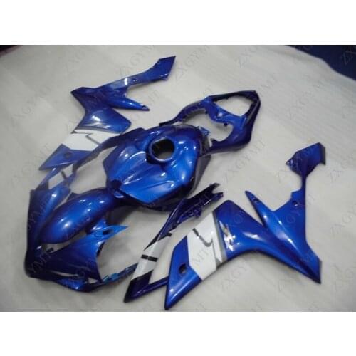 Plastic Fairings for YAMAHA YZFR1 2007 - 2008 Blue White Bodywork YZF R1 2007 Full Body Kits YZFR1 2008
