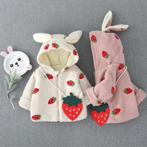 Girl strawberry thick coat