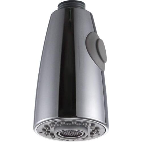 Polished Chrome Kitchen Sink Faucet Head 2-Function Pull Out Spray Head with Check Value Replacement Part G 1/2 Connections