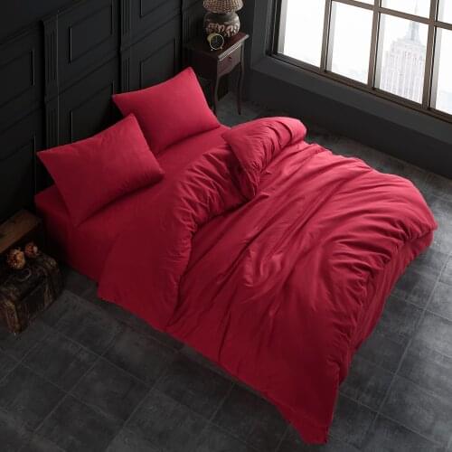 Duvet Cover Set Single Bedding Set Comforter Bed Cover Cotton Silky Soft Duvet Cover Duvet Cover Bed One Person Set Solid Color