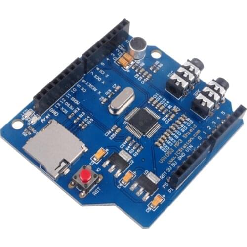 MP3 Music Shield VS1053 VS1053B Stereo Audio MP3 Player Record Decode Development Board Module With TF Card Slot 5V For