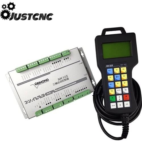 Newly-listed 3-axis CNC motion control system woodworking engraving machine handle-type offline controller WEIHONG NK105 DIY sma