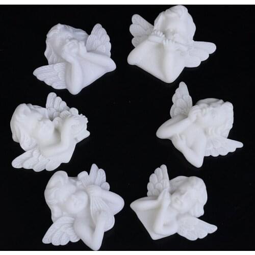 Mini Angels Resin Sculpture,Gutta Material Resin Accessories,For Dollhouse Decals New