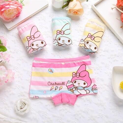 New Fashion 4Pcs/Lot Girl Panties Cartoon Underwear Cotton Briefs Set Cute Lingerie Soft Comfortable Panty