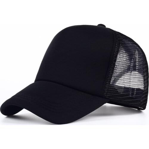 VORON 6 color Cheap Mens Plain Trucker Hats for Spring Summer Womens Blank Mesh Snapback Caps Men Foam Net Snap Back Cap