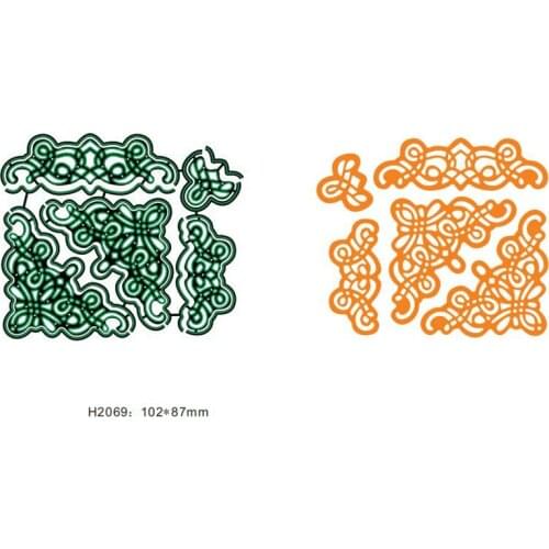 Fanciful Fillgree Lace Border Metal Cutting Dies Stencil for DIY Scrapbooking Embossing Album Decoration Paper Card Craft Die