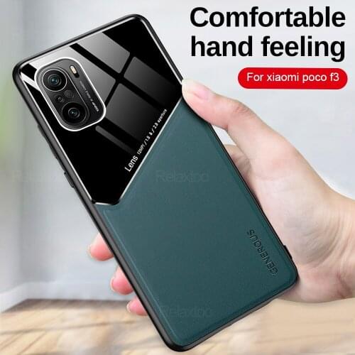 Heavy Duty Protection cover For Xiaomi Poco F3 PU artificial leather design case for poco f3 6.67 inch shockproof Bumper case