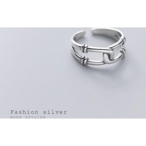 Bohemian Cross Chains Rings For Women Boho Rings Party Trend Korean Creative Geometric Irregular Jewelry Gift