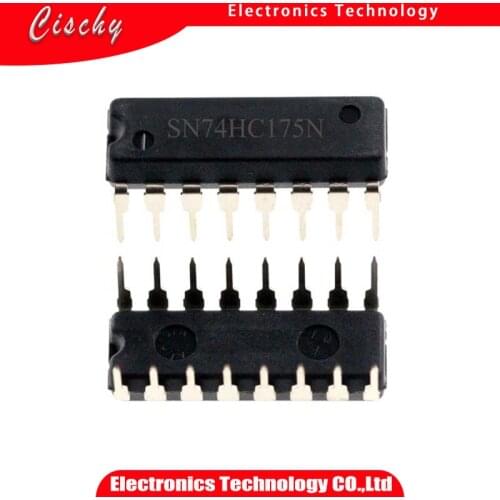 10pcs SN74HC175N DIP16 74HC175 DIP-16 SN74HC175 74HC175N DIP HD74HC175P 74HC175AP TC74HC175AP