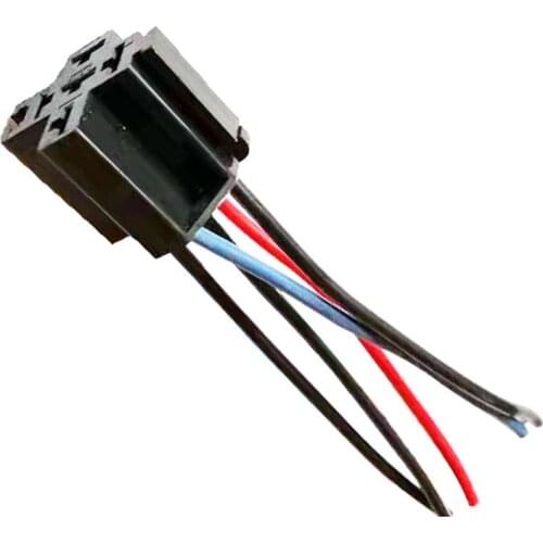 16AWG Pre Wired 5 Pin Relay Mounting Base Socket Holder 5 Pin Wires Cable Relay Socket Harness Connector DC 12V