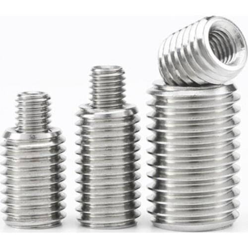 M2 M2.5 M3 M4 M5 M6 M8 M10 stainless steel 304 inside outside thread Adapter screw wire thread insert sleeve Conversion Nut