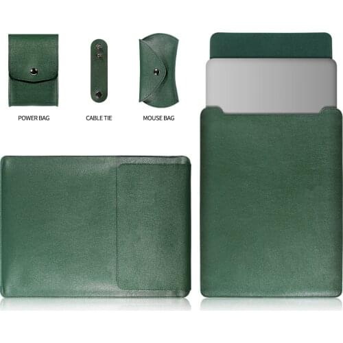 2020 PU Waterproof Notebook Bag For Apple Macbook Air 13 Pro 15 Laptop Case For mac Pro 13 Case M1 A2338 A2337 A1932 Sleeve Bag