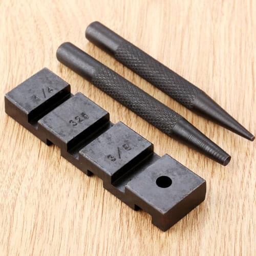3Pcs Pocket Chainsaw Bar Chain Link Revit Punch Breaker Joiner Tools for Breaks 1/4",'3/8''LP, .325", 3/8" and .404" pitch chain