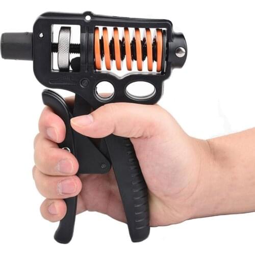 5KG-50KG Adjustable Countable Hand Grips Strength Exercise Strengthener Gripper Spring Finger Pinch Carpal Expander Black