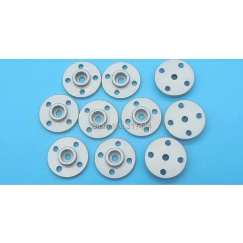 10pcs/lot Aluminum Holder 25T Metal Servo Arm Plate RC Servo Spare Parts For MG995 MG996 TR213 S3003 Or Other Standard Servo