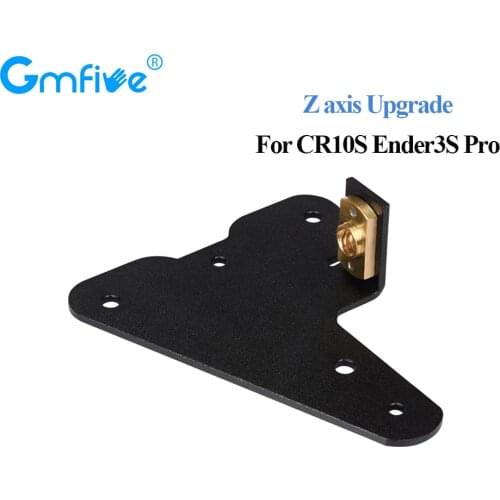 GmFive 3D Printer Parts Dual Z axis Sheet Metal With Brass Lead Screw Nut For CR10/S Ender3/S Pro Upgrade Z-axis Fixed Bracket