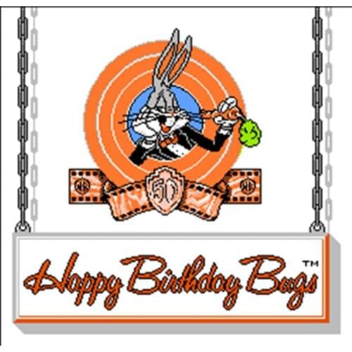 Hot Promotion BUGSBUNNY 60 Pins English Version Game Cartridge for 8 Bit 60pin Game Console