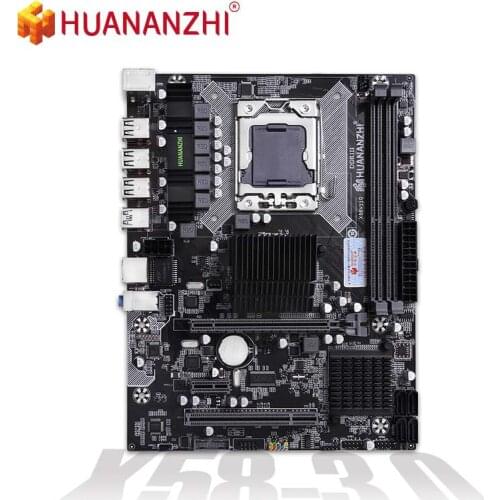 HUANANZHI X58 LGA 1366 Motherboard Support RECC NON-ECC DDR3 and XEON Processor USB3.0 AMD RX Series X5670 X5575 X5650 X5660