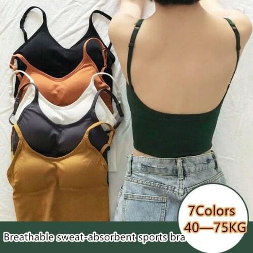 U-shaped Beautiful Back Breathable And Sweat-absorbent Sports Underwear Gathers A Base Bra That Can Be Worn Outside Without Rims